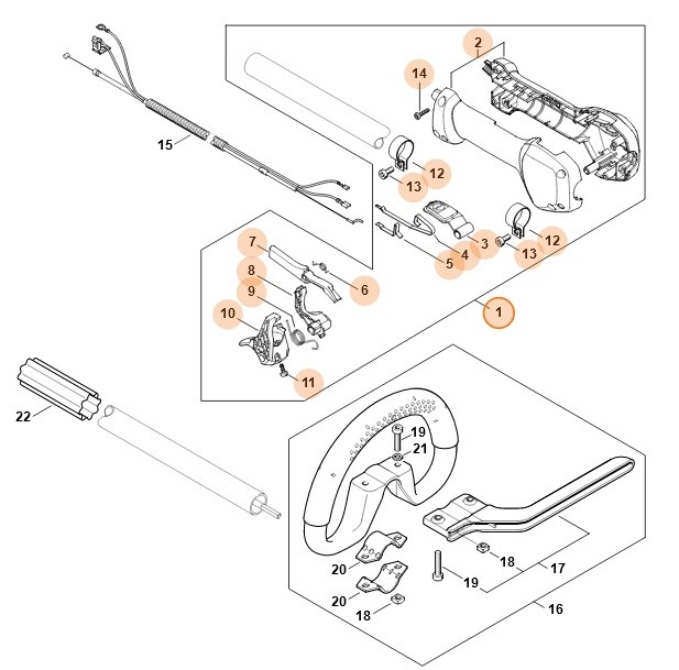Rękojeść manipulacyjna, Stihl 41807901313