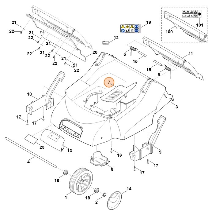 Pokrywa, Stihl 62907060701