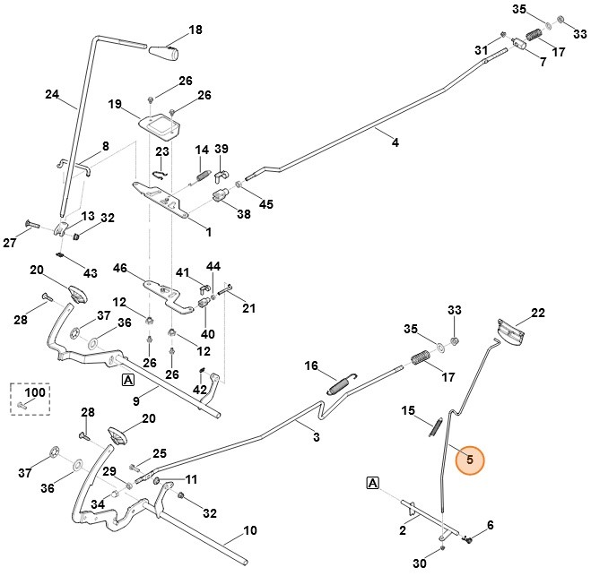 Drążek, Stihl 61407031740