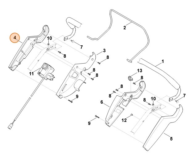 Część obudowy, Stihl 63401821321