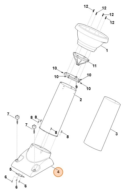 Przyłącze obudowy, Stihl 69037010206