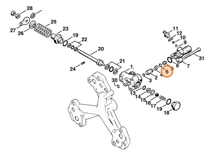 Okrągły pierścień uszczelniający 5x1,5, Stihl 96459457457