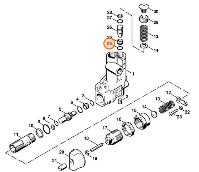 Okrągły pierścień uszczelniający 7,5x1,5, Stihl 96459457478