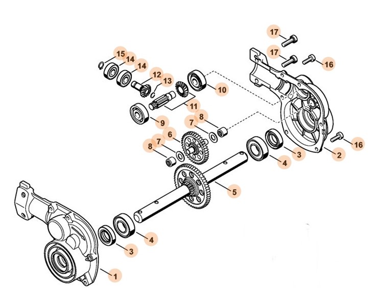 Przekładnia, Stihl 46016400102