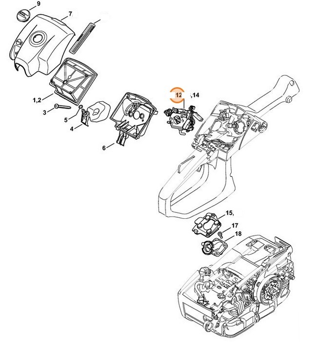 Gaźnik 1145/21, Stihl 11451200621