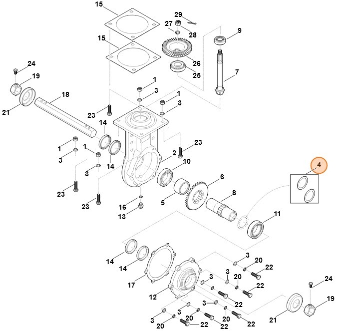 Zestaw podkładek dystansowych, Stihl 62510073200