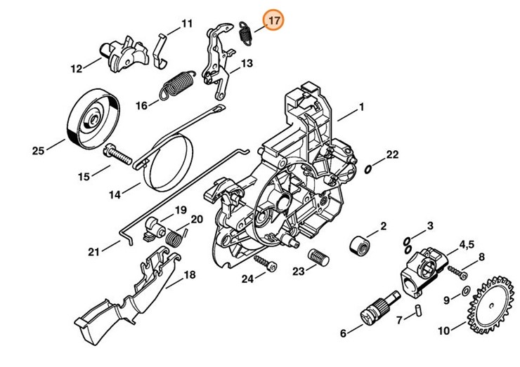 Sprężyna naciągowa, Stihl 12081627910