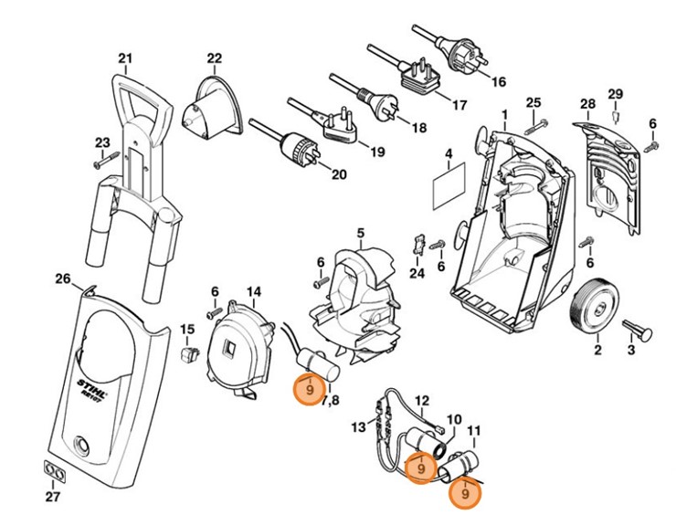 Wiązka kabli, Stihl 07510107049