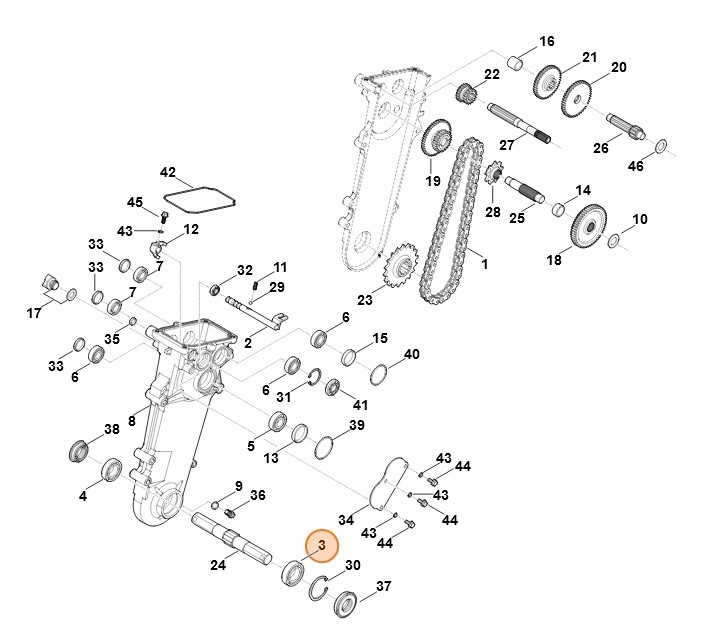 Łożysko kulkowe, Stihl 62506405100