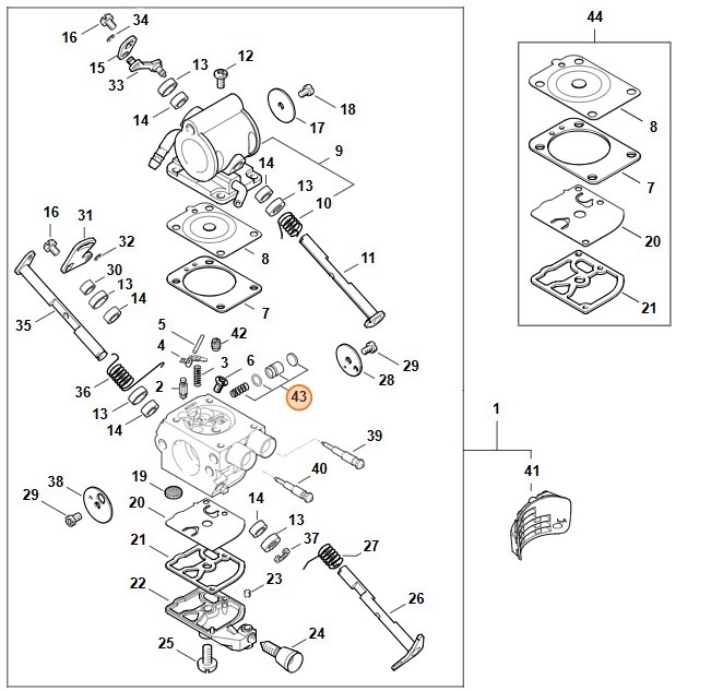 Zestaw tłoka pompy, 42381209700