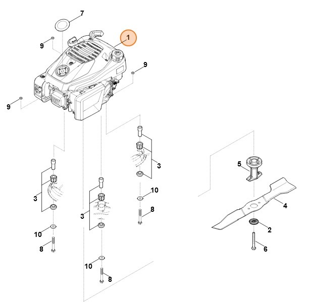 Spalinowy silnik benzynowy (EVC300-0003), Stihl 63400111851