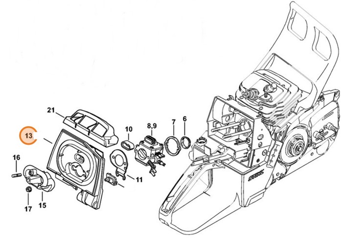 Podstawa filtra (dno), Stihl 11281410900