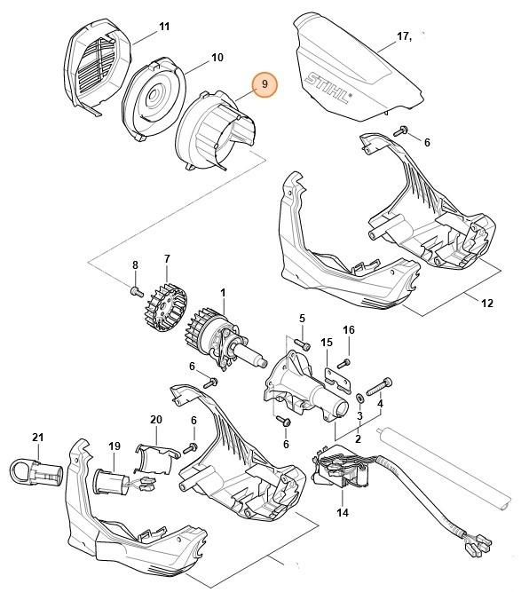 Obudowa spiralna, Stihl 48676020300