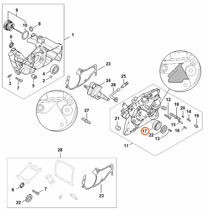 Łożysko toczne 15x37,7x13, Stihl 95230034282