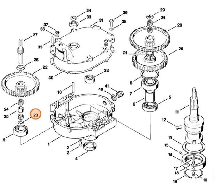 Rozprężny pierścień osadczy, Stihl 00009855805