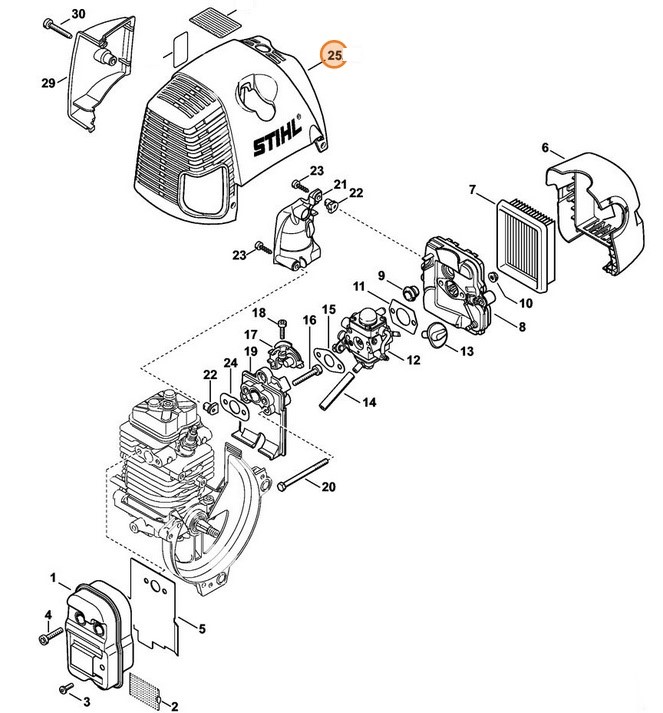 Pokrywa, Stihl 41800801602