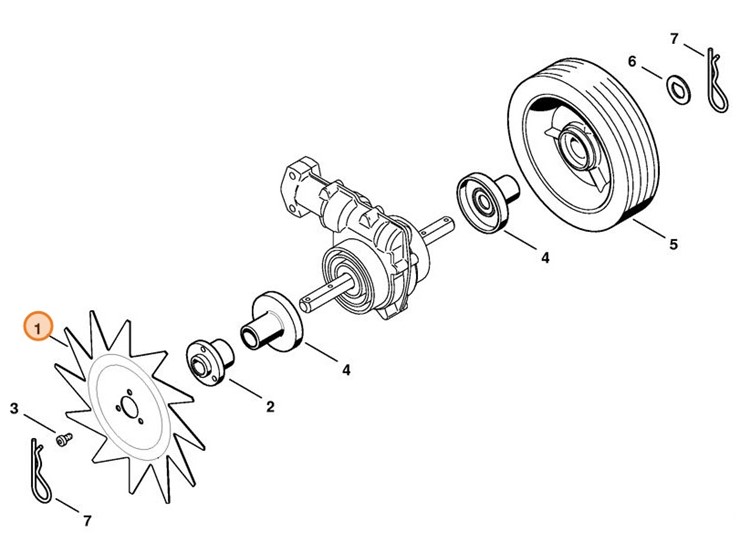 Nóż gwiaździsty, Stihl 46017134004