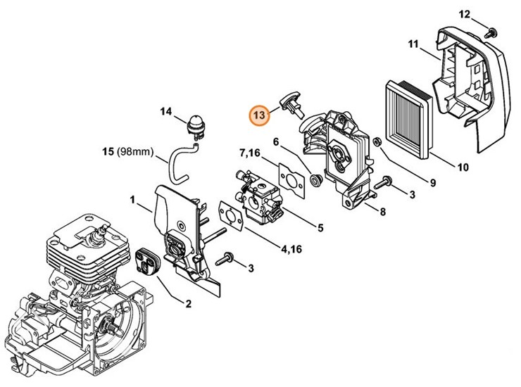 Pokrętło, Stihl 41341829501