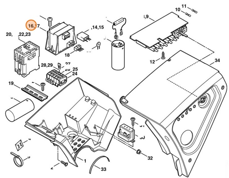 Transformator 230-400 V, Stihl 47524002800