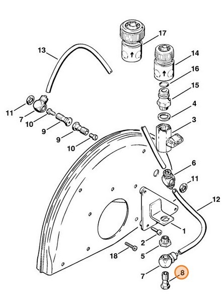 Śruba drążona, Stihl 42016778400