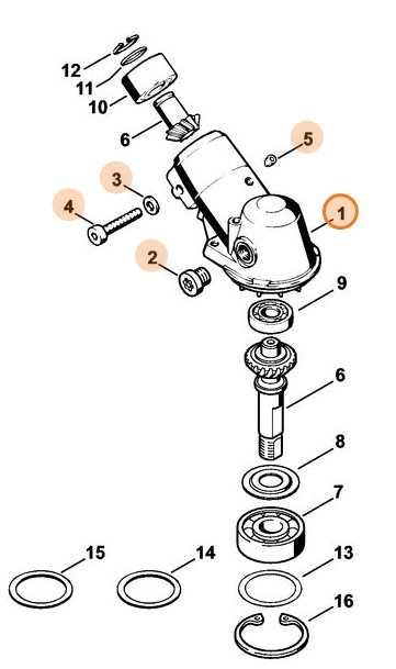 Obudowa przekładni, Stihl 41166400512