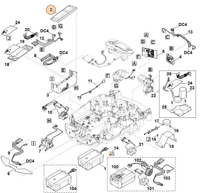 Osłona modułu układu elektronicznego, Stihl 63097013620