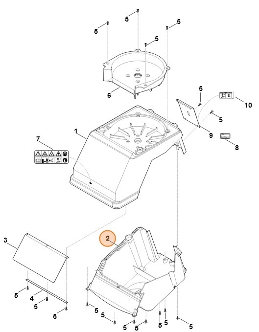 Pokrywa silnika, Stihl 60017013400
