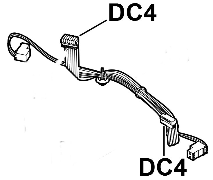 Wiązka przewodów (płytka drukowana napędu prawego - płytka drukowana napędu lewego), Stihl 63094403060