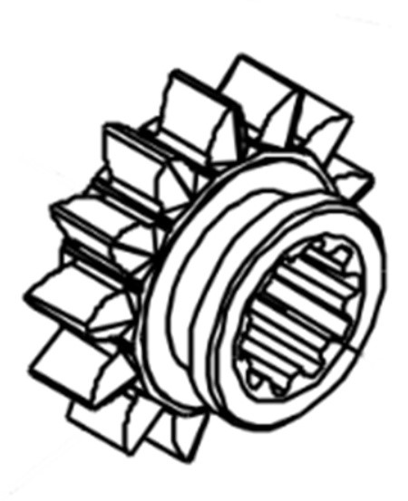 Zębatka 13T, Orec 0031-00800