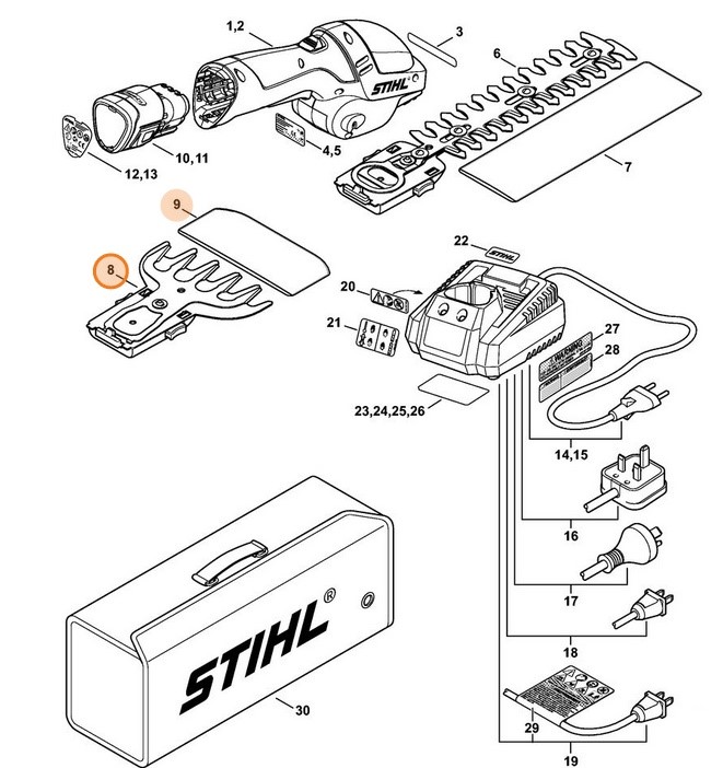 Nóż do trawy, Stihl 45158203500