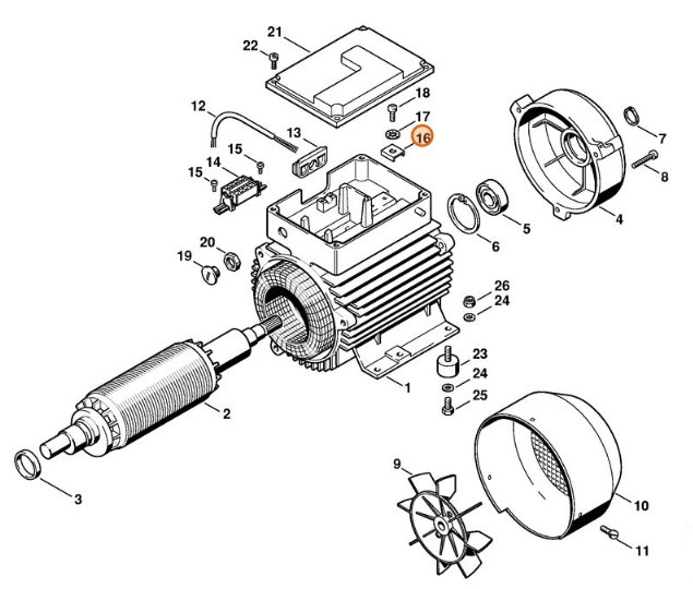 Element kątowy, Stihl 47036081310
