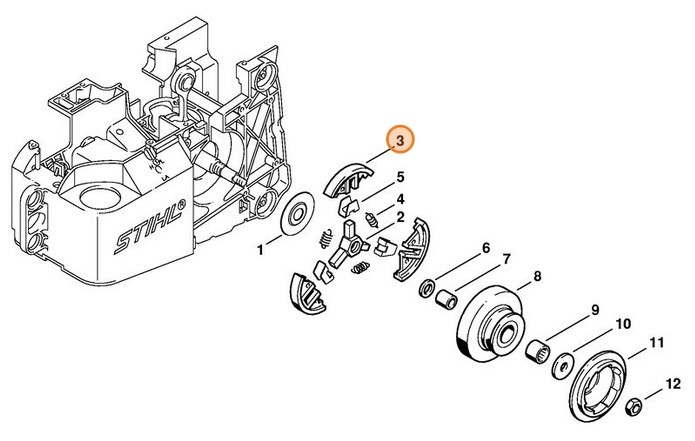 Rozpieracz odśrodkowy, Stihl 11221620800