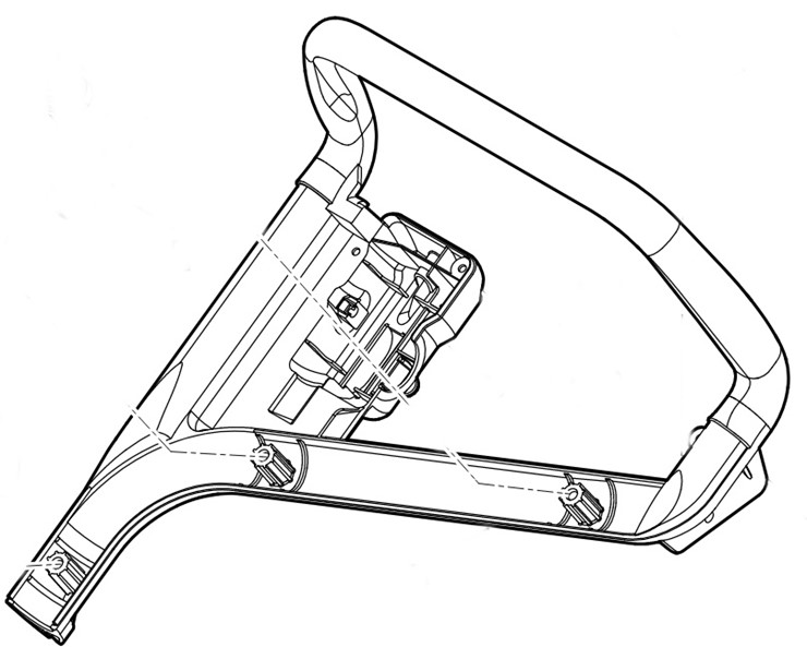 Górna część uchwytu kierującego, Stihl 63387635010