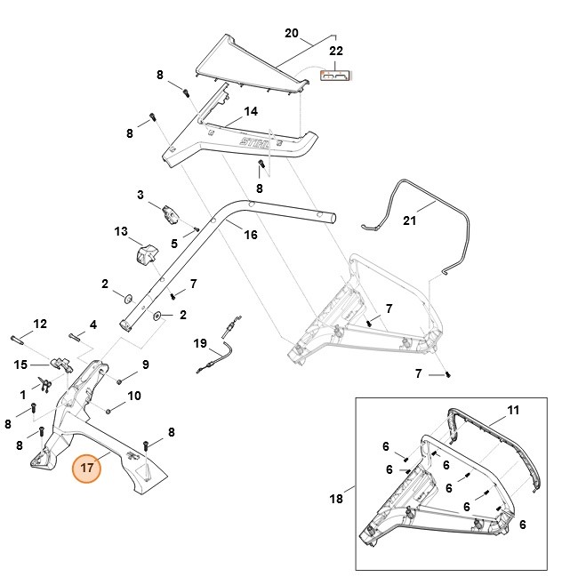 Konsola, Stihl WA407036201