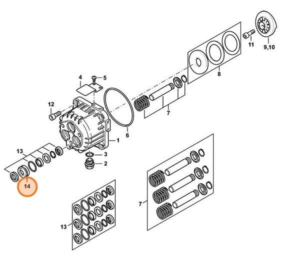 Prowadzenie tłoka, Stihl 47885110401