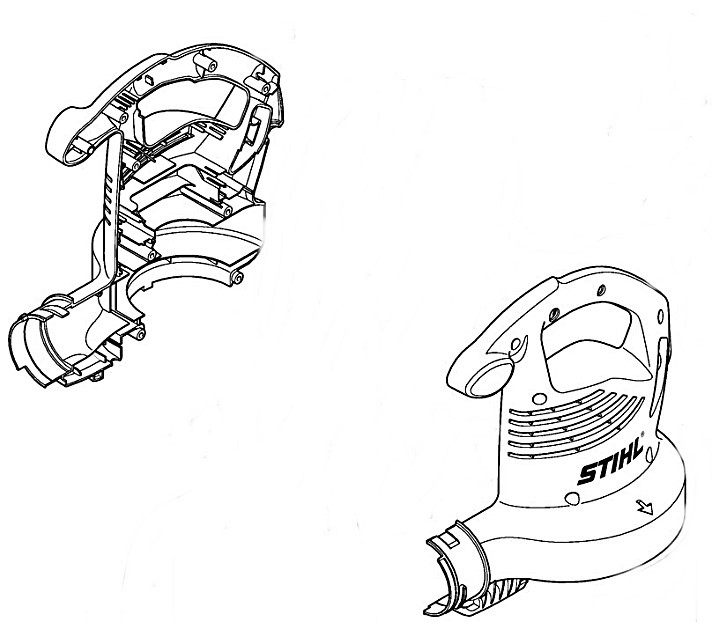 Obudowa dmuchawy, Stihl 48117004126
