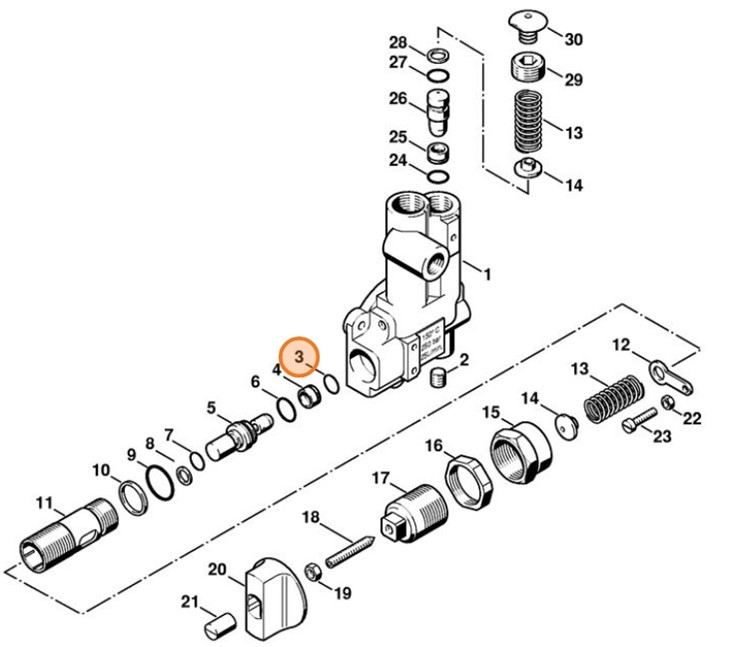 Okrągły pierścień uszczelniający 7x1,5, Stihl 96459517465