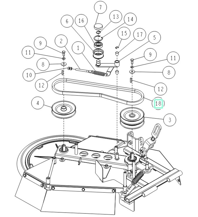 Pasek klinowy SB-40 (W800), Orec 89-6123-004002 