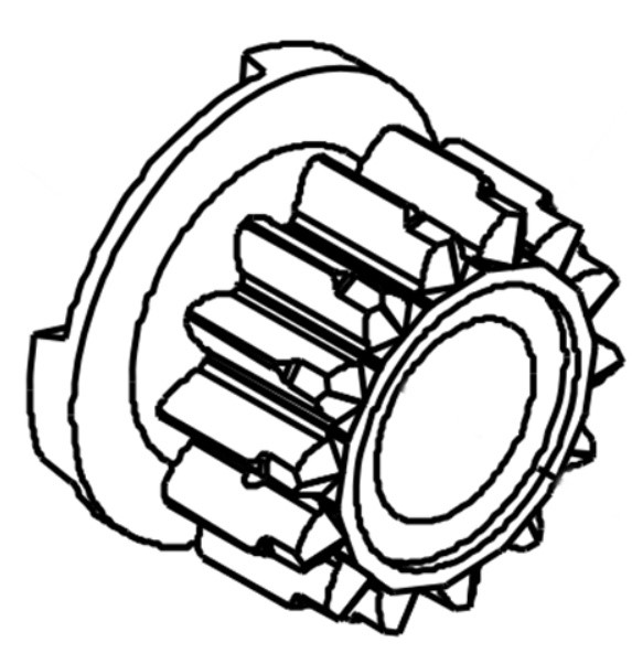 Przekładnia sprzęgła bocznego 14T, Orec 80-1575-141-00 