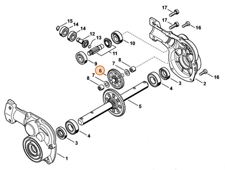 Koło zębate, Stihl 46016407500