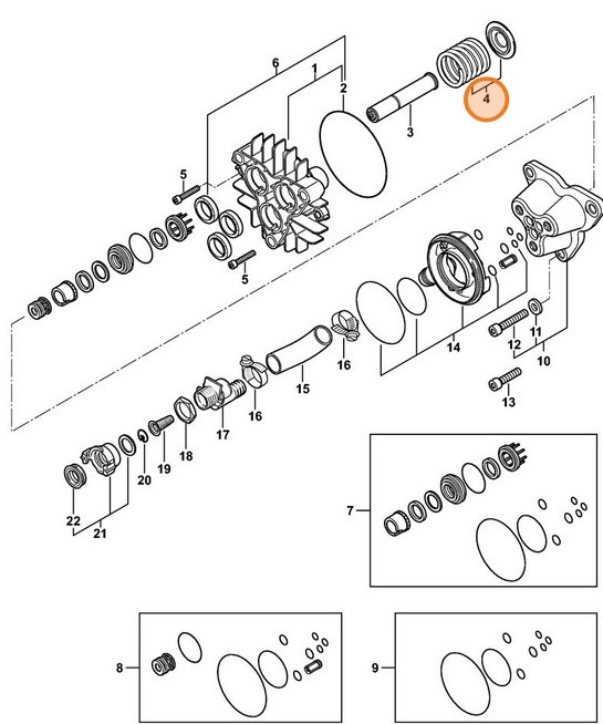 Zestaw sprężyn, Stihl 47800071003