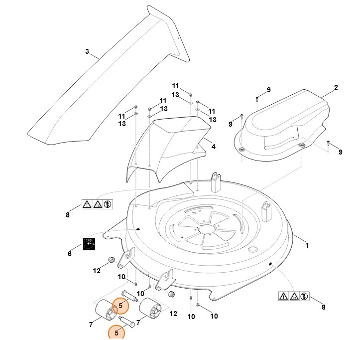 Sworzeń koła, Stihl 61407633100