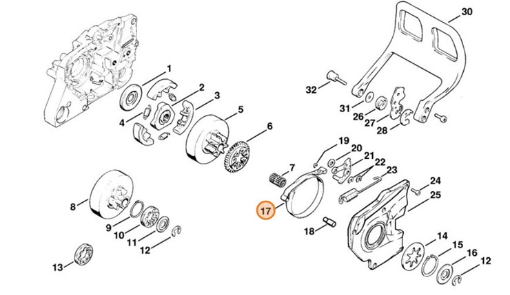 Taśma hamulcowa, Stihl 11191605401