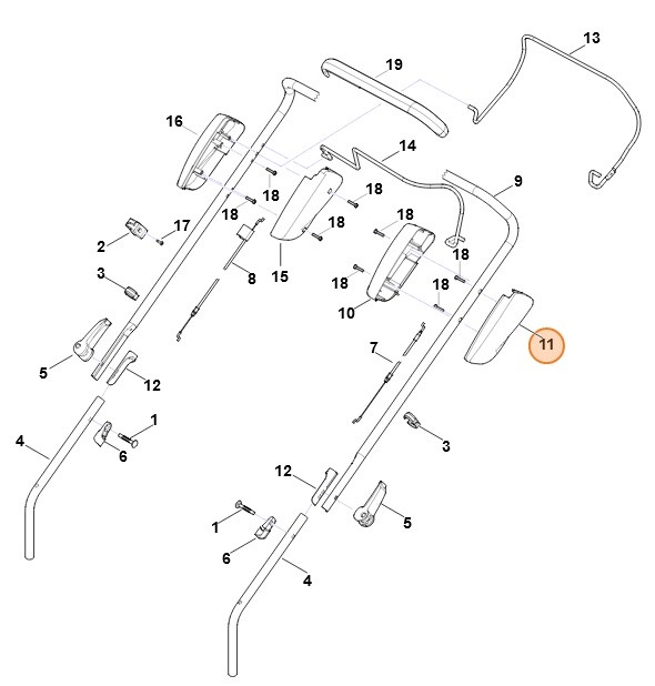 Połowka obudowy, Stihl 63831821312
