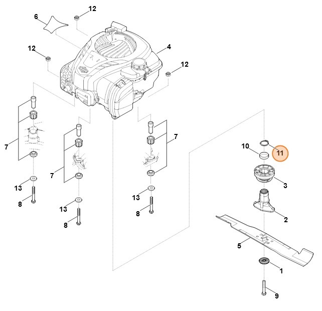 Pierścień zabezpieczający 30x1,5, Stihl 94556213321