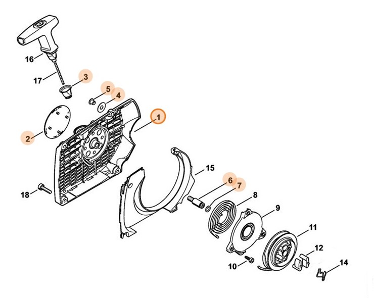 Obudowa wentylatora, Stihl 42520801802