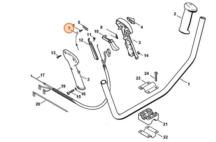Sprężyna ramieniowa, Stihl 41281824502