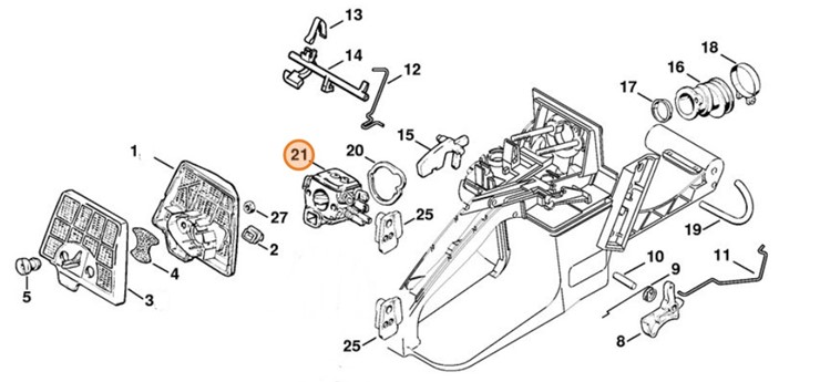 Gaźnik C3A-S31G, Stihl 11251200613