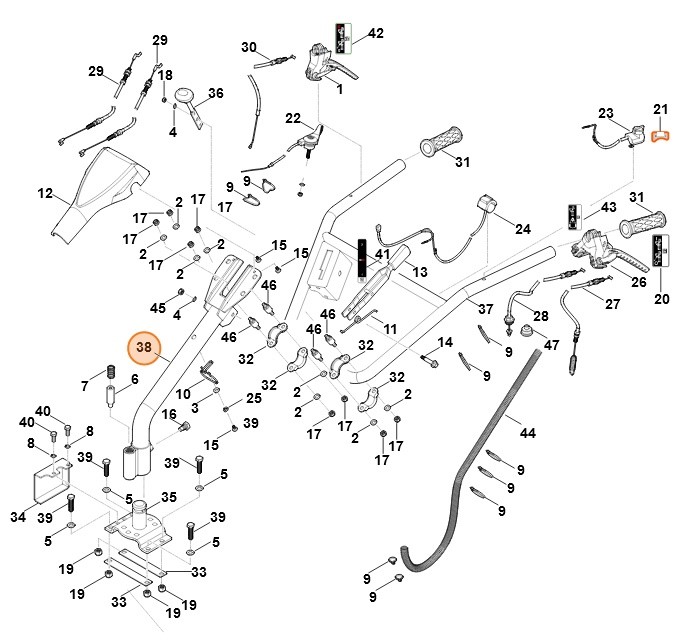 Uchwyt, Stihl 62517406105