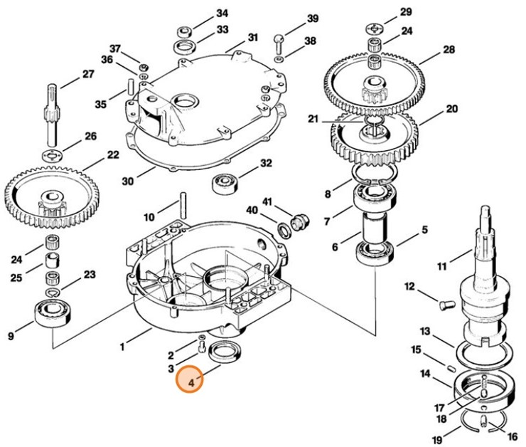 Pierścień uszczelniający wał 35x47x7, Stihl 96330033940